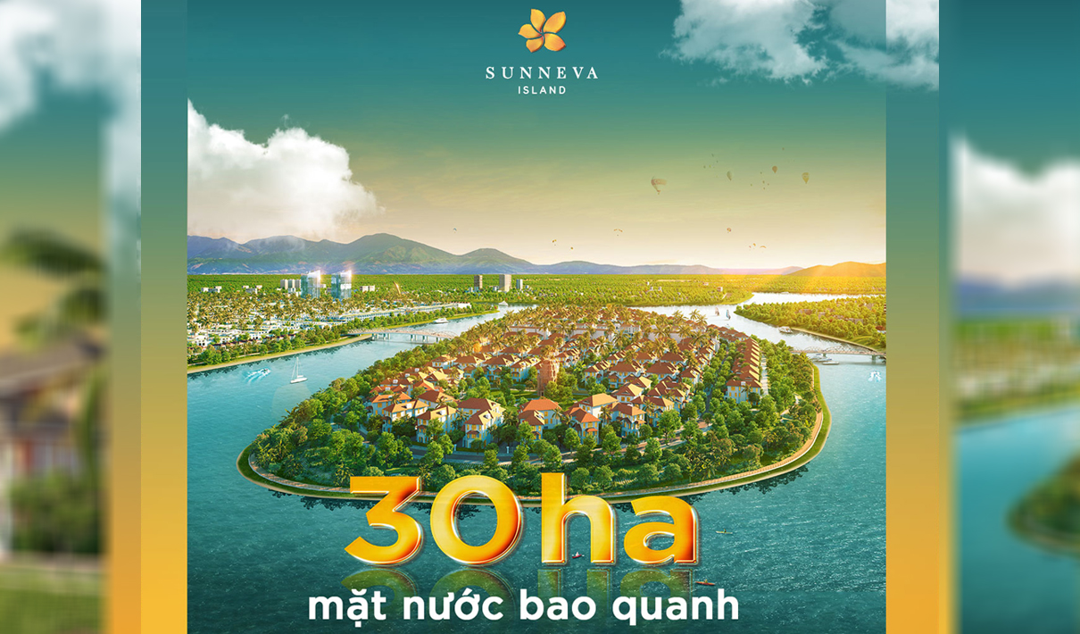 30ha mặt nước bao quanh