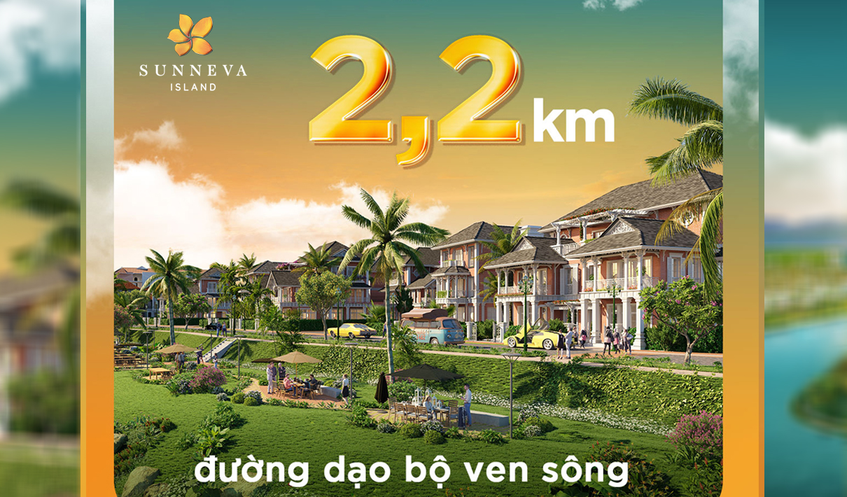 2,2 km đường dạo bộ ven sông